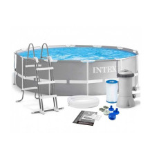 Intex Басейн каркасний 26718 FR (1) об`єм :10685л (90), розмір:366х122см, фільтр-насос, сходи, від 6-ти років,