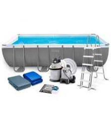 Intex Басейн каркасний 26356 NP (1) драбина, насос-фільтр, в коробці