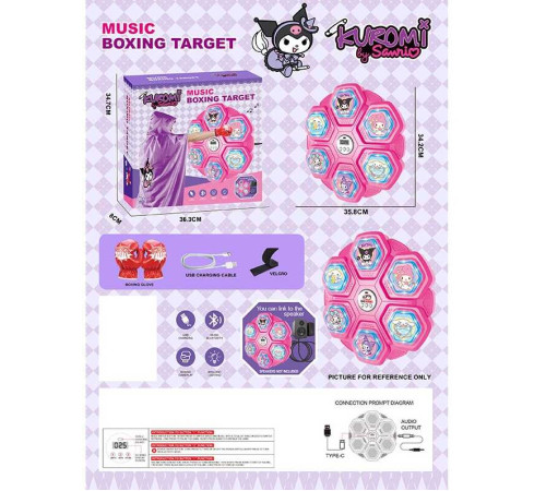 Електронний бокс 6513-1 (24) вбудований акумулятор, USB кабель, герой, підсвічування, музика, 1 пісня рос. мовою, bluetooth, режими гучності, в коробці