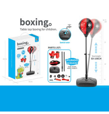 Боксерський набір JB 1006 B (16) надувна груша, рукавички, насос, регульована висота: 80 -100 см, в коробці