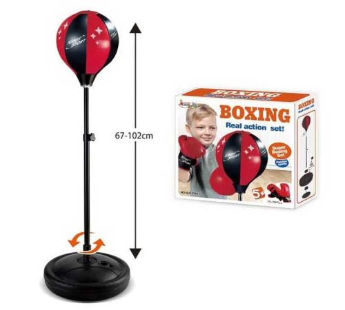 Боксерський набір QJ 14303 (12) висота 67-102 см, рукавички, в коробці