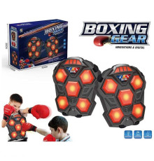 Електронний бокс B 4015 (12/2) підсвічування, музичний супровід, звук удару, рукавички, на батарейках, в коробці