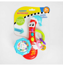 Брязкальце 0882 (48) мелодії, підсвічування, тріскачка, на листі