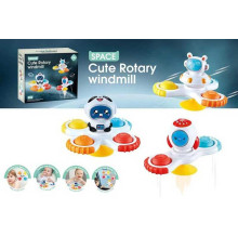Брязкальце-спінер B 20 C (72) 3 штуки, космічні фігурки, сімпл дімпл, на присосці, в коробці