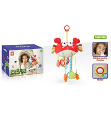 Брязкальце 20689 (36) “Краб”, мотузки для перетягування, прорізувач, шелесткі елементи, пискавка, кільце-тримач, в коробці