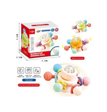 Брязкальце-спінер 6086 E (400/2) гумові прорізувачі, присоска, в коробці