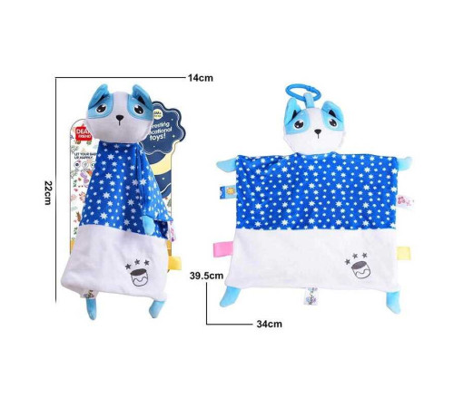 Брязкальце-комфортер 688 M134 (96) текстильне, кільце для підвішування, в пакеті – в наличии! Купите сейчас у KAZKOVA