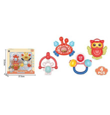 Набір брязкалець BM 5600-1 (96/2) 4 штуки, прорізувач, в коробці