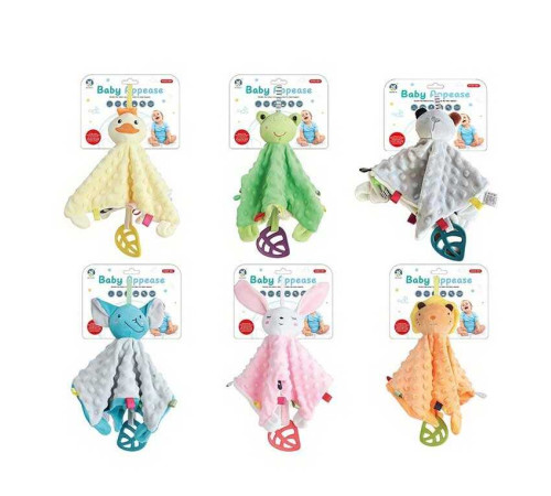 Брязкальце-комфортер A 553 (120/2) 6 видів, текстильне, тваринка, прорізувач, ВИДАЄТЬСЯ ТІЛЬКИ МІКС ВИДІВ – в наличии! Купите сейчас у KAZKOVA Брязкальце-комфортер A 553 (120/2) 6 видів, текстильне, тваринка, прорізувач, ВИДАЄТЬСЯ ТІЛЬКИ МІКС ВИДІВ – в наличии! Купите сейчас у KAZKOVA