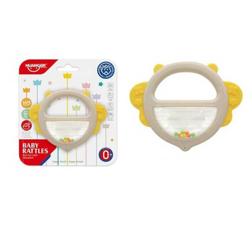 Брязкальце НЕ 0103 D (120) “Бджілка”, прорізувач, дзвінкі кульки, на листі – в наличии! Купите сейчас у KAZKOVA