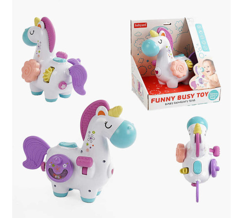 Брязкальце BY 117 (24/2) 2 види, хвіст-прорізувач, тріскачка, пискавка, рухома шестерня, пальчикова гра, в коробці – в наличии! Купите сейчас у KAZKOVA