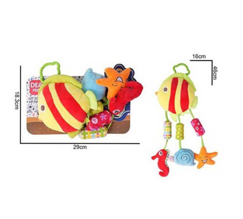 Брязкальце 688 M43 (96) текстильне, мелодія вітру, пискавка, підвіски, кріплення для підвішування, в пакеті – в наличии! Купите сейчас у KAZKOVA