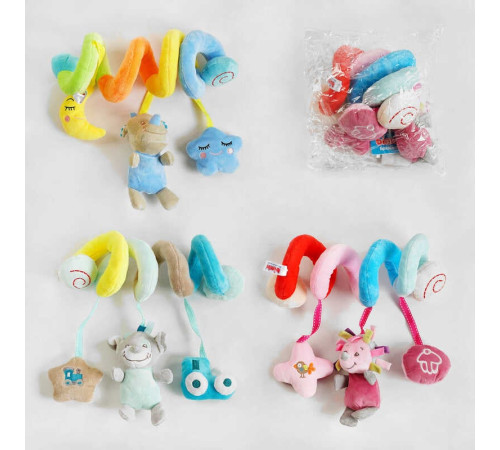 гр Брязкальце м'яке С 47838 (175)"Bimbo", 3 види, розтяжка-спіраль, пискавка, шелесткі та гримлячі елементи, в пакеті – в наличии! Купите сейчас у KAZKOVA гр Брязкальце м'яке С 47838 (175)"Bimbo", 3 види, розтяжка-спіраль, пискавка, шелесткі та гримлячі елементи, в пакеті – в наличии! Купите сейчас у KAZKOVA