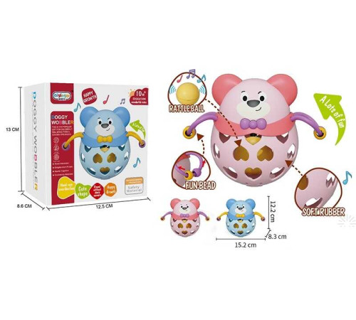 Брязкальце 368-29 (144) 2 кольори, пальчикові ігри, в коробці – в наличии! Купите сейчас у KAZKOVA