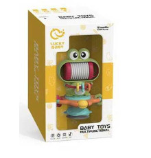 Брязкальце LDJ 230 A (36) “Жабеня”, звук, мелодії, прорізувач, пискавка, пальчикова гра, в коробці