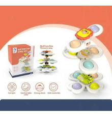 Брязкальце-спінер E 004-2 (168) 3 штуки, присоски, в пакеті