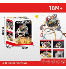 Брязкальце YD 750-24 (120/2) пальчикові ігри, поп іт, гумові прорізувачі, рухливі елементи, ручка для тримання, в коробці