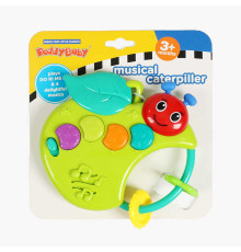 Музичне брязкальце 0888 (48) підсвічування, звуки, на батарейках, 2 режими, ноти, мелодії, гумові елементи, на листі