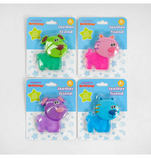 Прорізувач 14444 (144) 4 види, тваринки, охолоджувальний гель, на листі, ВИДАЄТЬСЯ ТІЛЬКИ МІКС ВИДІВ