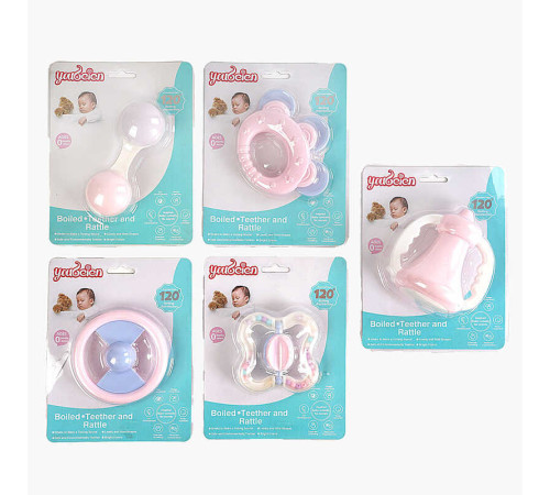 Брязкальце 689-10 (120) 5 видів, на листі, ВИДАЄТЬСЯ ТІЛЬКИ МІКС ВИДІВ – в наличии! Купите сейчас у KAZKOVA