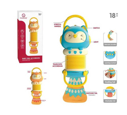 Брязкальце YL 616 (36) 2 кольори, "Сова", підсвічування, мелодії, англ.алфавіт, пісні англійською, акордеон, у коробці – в наличии! Купите сейчас у KAZKOVA Брязкальце YL 616 (36) 2 кольори, "Сова", підсвічування, мелодії, англ.алфавіт, пісні англійською, акордеон, у коробці – в наличии! Купите сейчас у KAZKOVA