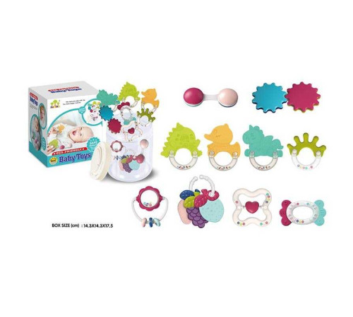 Набір брязкалець SL 84826 (36/2) 10 брязкалець, прорізувачі, бокс для зберігання, в коробці – в наличии! Купите сейчас у KAZKOVA Набір брязкалець SL 84826 (36/2) 10 брязкалець, прорізувачі, бокс для зберігання, в коробці – в наличии! Купите сейчас у KAZKOVA