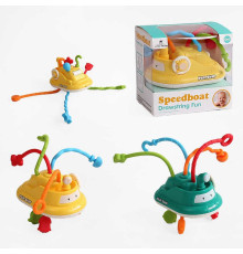 Брязкальце 1159 (192/2) 2 види, пальчикові ігри, тріскачка, гумові мотузочки, прорізувачі, в коробці