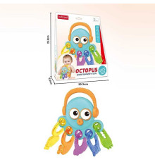 Брязкальце-прорізувач BY 109 (48/2) рухомі очі, ручка-тримач, в коробці