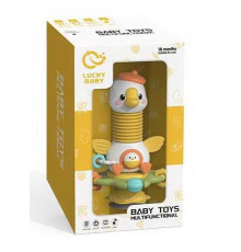 Брязкальце LDJ 230 B (36) “Гусеня”, звук, мелодії, прорізувач, пискавка, пальчикова гра, в коробці