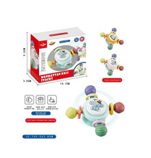 Брязкальце-спінер 8084 E (400/2) гумові прорізувачі, присоска, в коробці