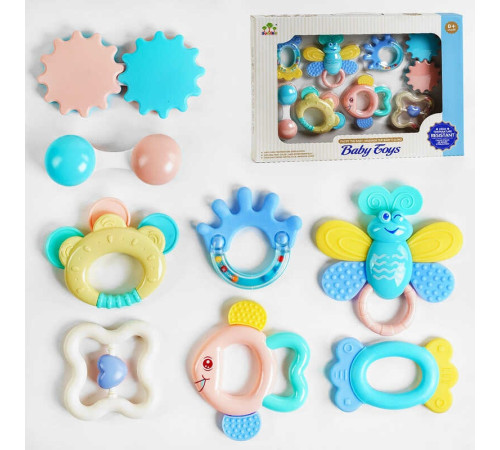 Набір брязкалець SL 84824 (24/2)4 прорізувачі-брязкальця, шестерінка, маракаси, в коробці – в наличии! Купите сейчас у KAZKOVA Набір брязкалець SL 84824 (24/2)4 прорізувачі-брязкальця, шестерінка, маракаси, в коробці – в наличии! Купите сейчас у KAZKOVA