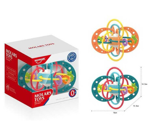 Брязкальце HE 0104 (48/2) 2 кольори, мультисенсорне, в коробці – в наличии! Купите сейчас у KAZKOVA