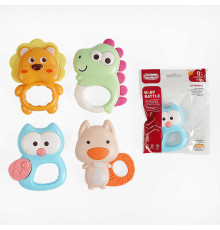 Брязкальце 668-226 (720/3) 4 види, прорізувач, в пакеті, ВИДАЄТЬСЯ ТІЛЬКИ МІКС ВИДІВ