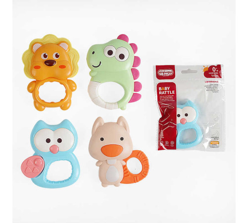 Брязкальце 668-226 (720/3) 4 види, прорізувач, в пакеті, ВИДАЄТЬСЯ ТІЛЬКИ МІКС ВИДІВ – в наличии! Купите сейчас у KAZKOVA