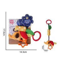 Брязкальце 688 M89 (120) "Слоник", текстильне, підвіска, мелодія вітру, кріплення для підвішування, в пакеті