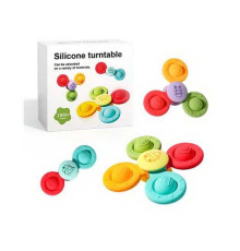 Брязкальце-спінер HLX 203 A-3 (144) 3 спінери, силікон, присоски, в коробці