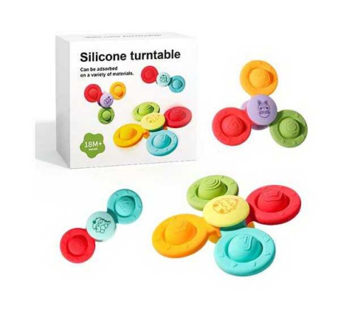 Брязкальце-спінер HLX 203 A-3 (144) 3 спінери, силікон, присоски, в коробці – в наличии! Купите сейчас у KAZKOVA Брязкальце-спінер HLX 203 A-3 (144) 3 спінери, силікон, присоски, в коробці – в наличии! Купите сейчас у KAZKOVA