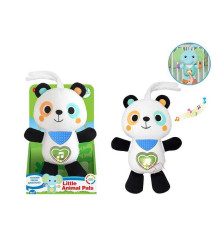 Музичне брязкальце 1963-6 (48) підсвічування, звуки тварин, мелодії, кумедні звуки, кульки, пластиковий тулуб, текстильні голова та кінцівки, в коробці