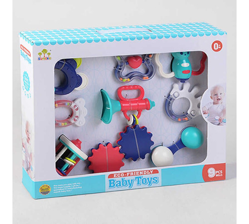 Набір брязкалець SL 84836 (24/2) 9 брязкалець гризунок, тріскачка, свисток, в коробці – в наличии! Купите сейчас у KAZKOVA Набір брязкалець SL 84836 (24/2) 9 брязкалець гризунок, тріскачка, свисток, в коробці – в наличии! Купите сейчас у KAZKOVA