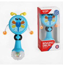 Брязкальце HE 0515 (72) “Комашка”, мелодії, звуки, фраза англійською, підсвічування, колотушка, в коробці