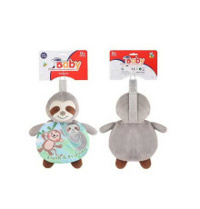 Брязкальце 1922-4 (96) м'яка іграшка, книжка, відтворення шелесту, зображення та опис тварин англійською мовою, ручка на липучці