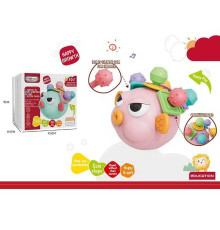 Брязкальце 368-40 (192) “Риба фугу”, прорізувачі, тріскачка, в коробці