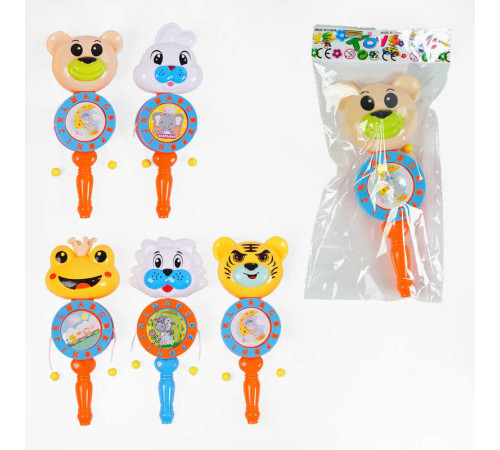 Брязкальце 555-200 (576/2) тваринка-колотушка, свисток, висота 20см, у пакеті, ВИДАЄТЬСЯ ТІЛЬКИ МІКС ВИДІВ – в наличии! Купите сейчас у KAZKOVA