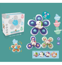 Брязкальце-спінер YZ 12 (120/2) 3 штуки, на присосках, рухливі кульки, в коробці