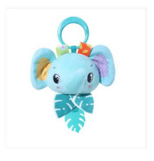 Брязкальце 24607 W (150) “Слоник”, вібрування, прорізувач, шелесткі елементи, кільце-тримач, в пакеті