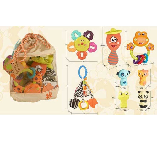 Набір брязкалець 9992 G (36) 8 штук у мішку – в наличии! Купите сейчас у KAZKOVA Набір брязкалець 9992 G (36) 8 штук у мішку – в наличии! Купите сейчас у KAZKOVA