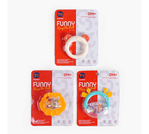 Брязкальце RT 689-18 (144) 3 види, на листі, ВИДАЄТЬСЯ ТІЛЬКИ МІКС ВИДІВ – в наличии! Купите сейчас у KAZKOVA