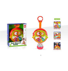 Брязкальце 836 (72) ноти, мелодії, пісні англ. мовою, підсвічування, тріскачка, шелесткі елементи, шестерні, кільце для підвішування, в коробці