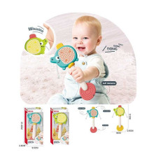 Брязкальце 6228 (120) 2 види, "Слоник", колотушка, прорізувач, в коробці