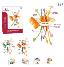 Брязкальце YL 1022-58 (96) ракета, прорізувач, сенсорний розвиток, в коробці